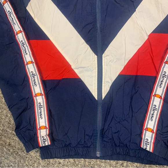 VTG 90s Ellesse Hooded Zip Up Softshell Logo Jacket - Picture 7 of 14